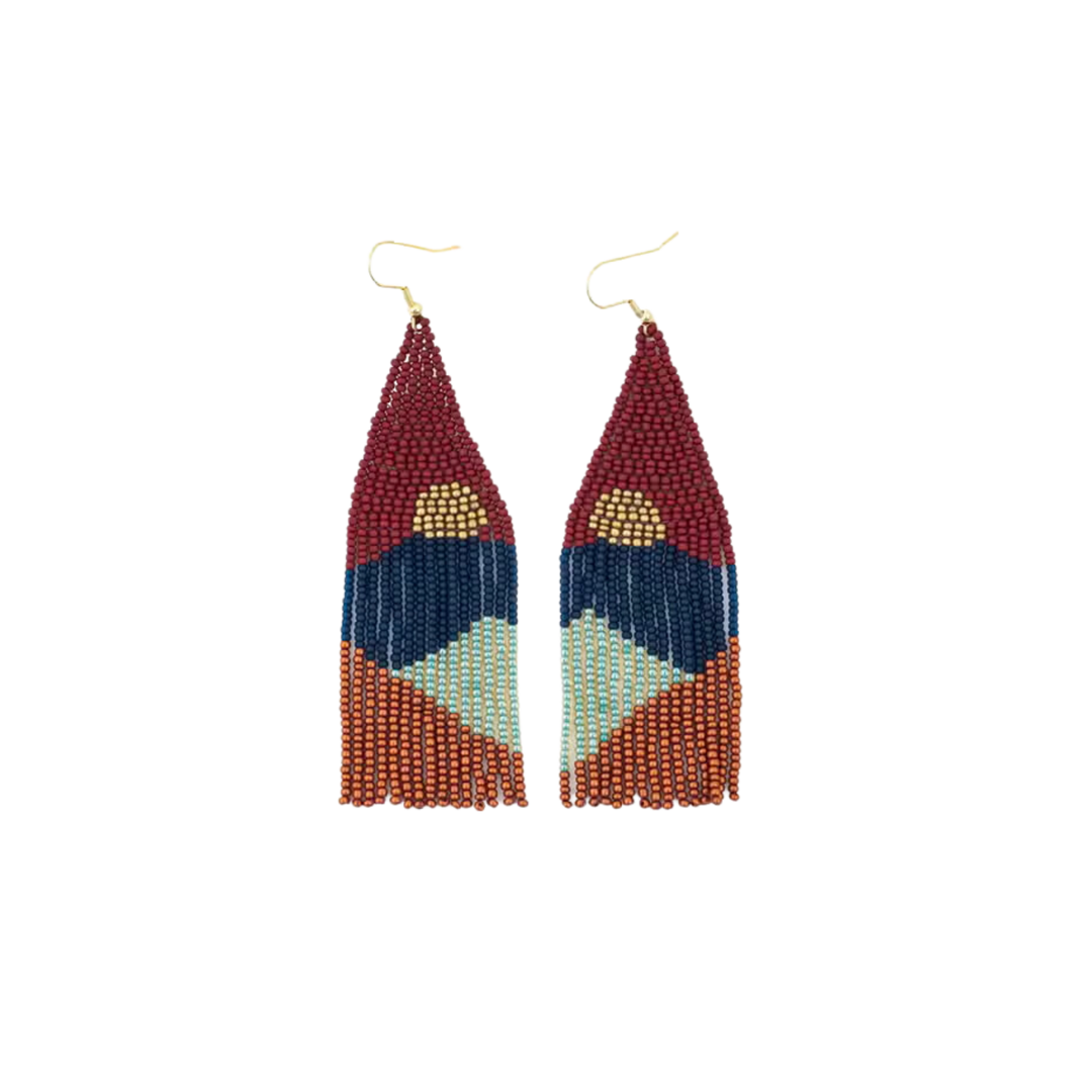 Vista Beaded Fringe Earring