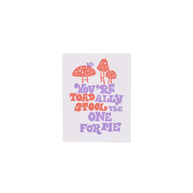 Toadally stool Card