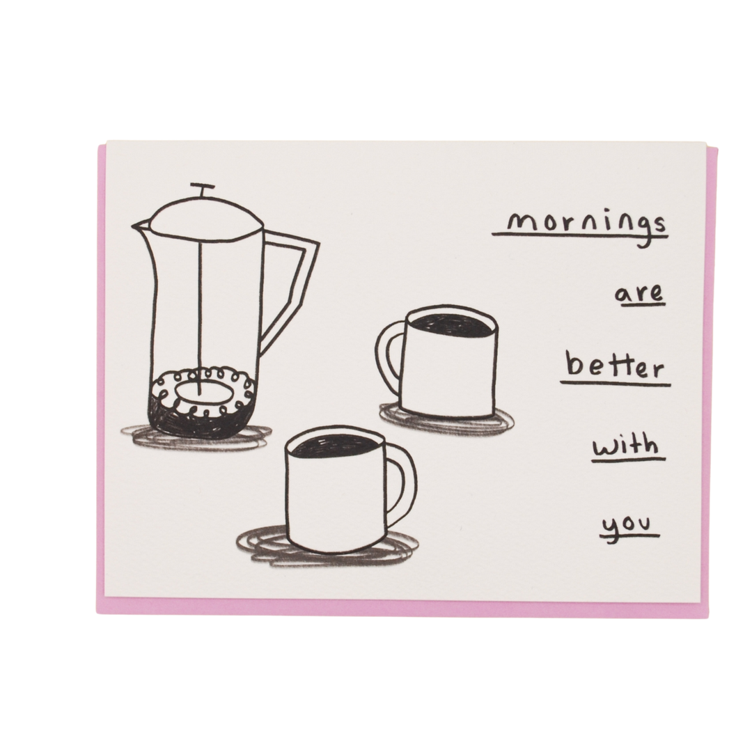 Coffee Cups Greeting Card