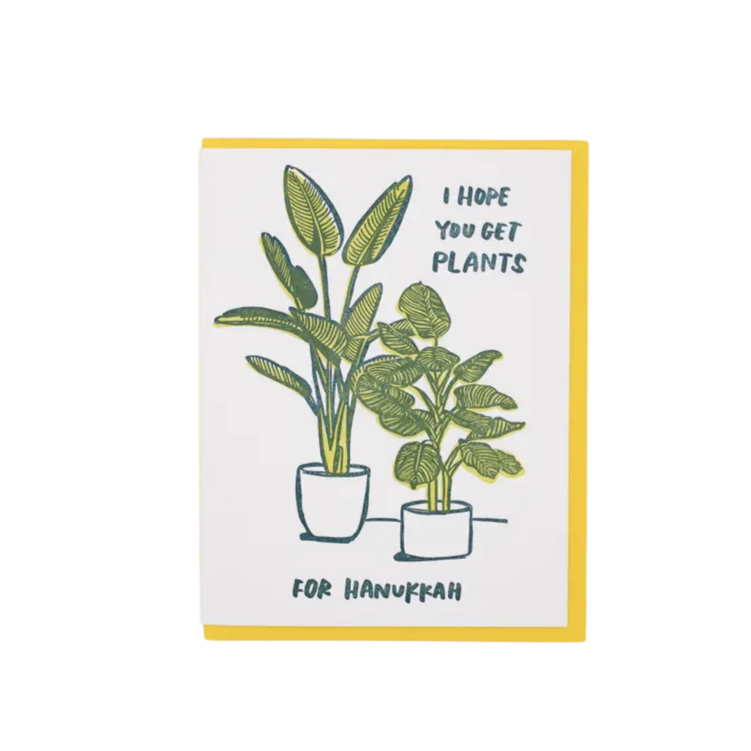 Plants for Hanukkah Card
