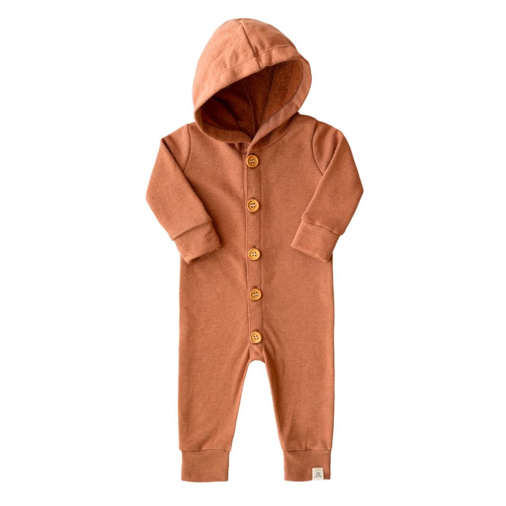 Apricot Hooded Romper