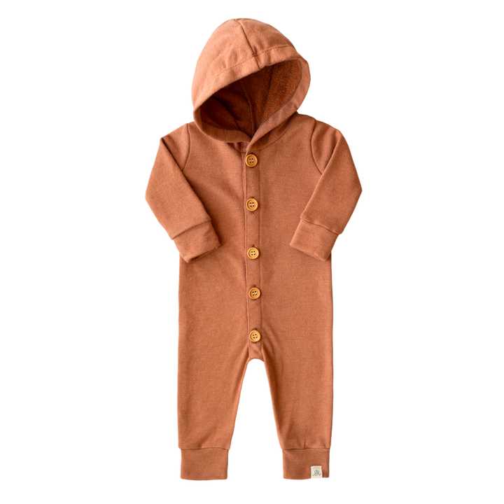 Apricot Hooded Romper