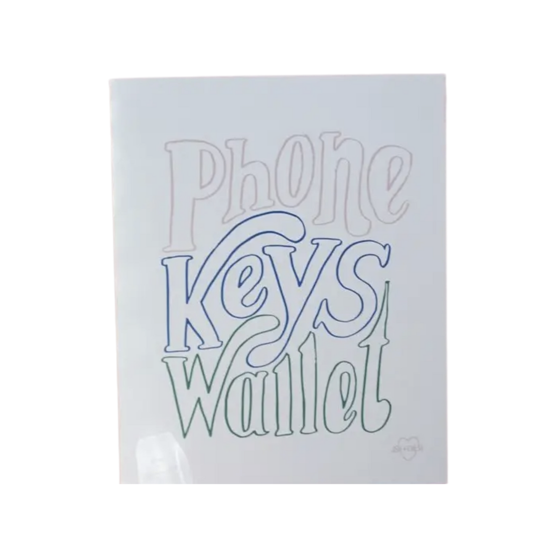 Phone Keys Wallet Art Print