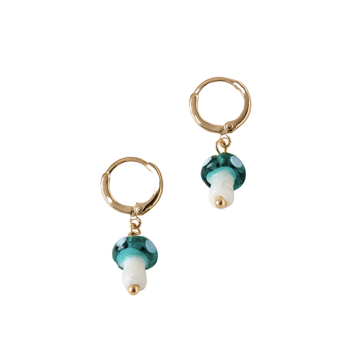 Mini Mushroom Dangle Earrings