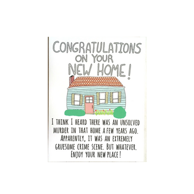 New Home Congratulations Card - Housewarming card