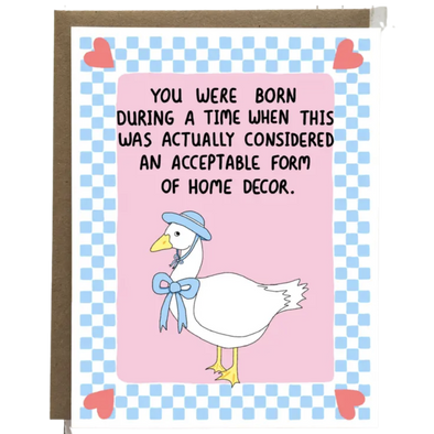 1990s Goose Birthday Card