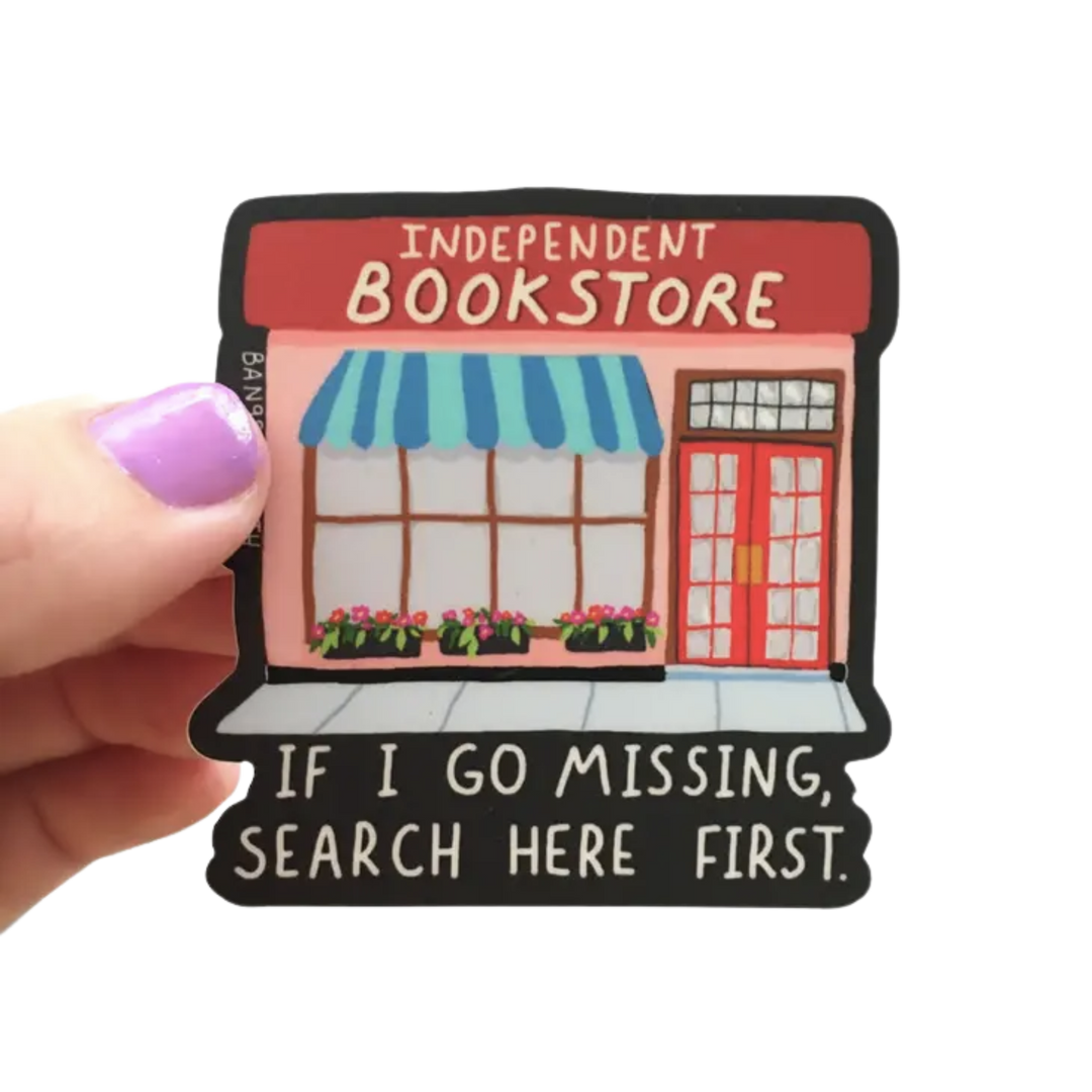 If I Go Missing Search Here Bookstore Sticker