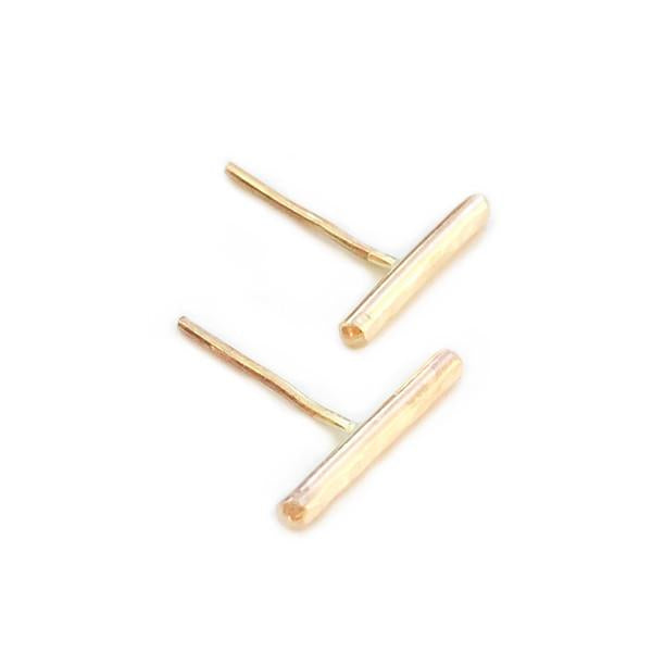 Bar Stud Earrings - Large