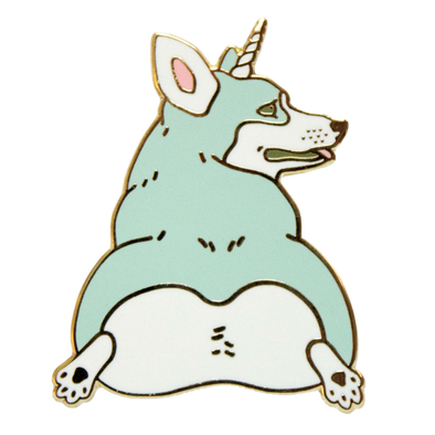 Unicorgi Enamel Pin