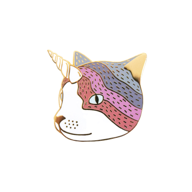 Caticorn Enamel Pin