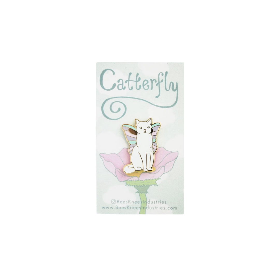 Catterfly Enamel Pin