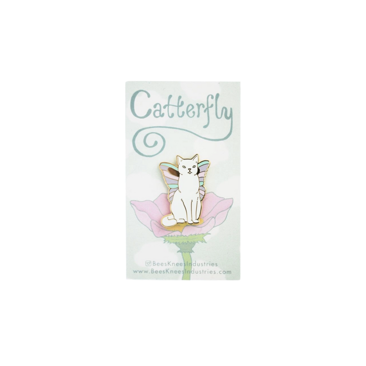 Catterfly Enamel Pin