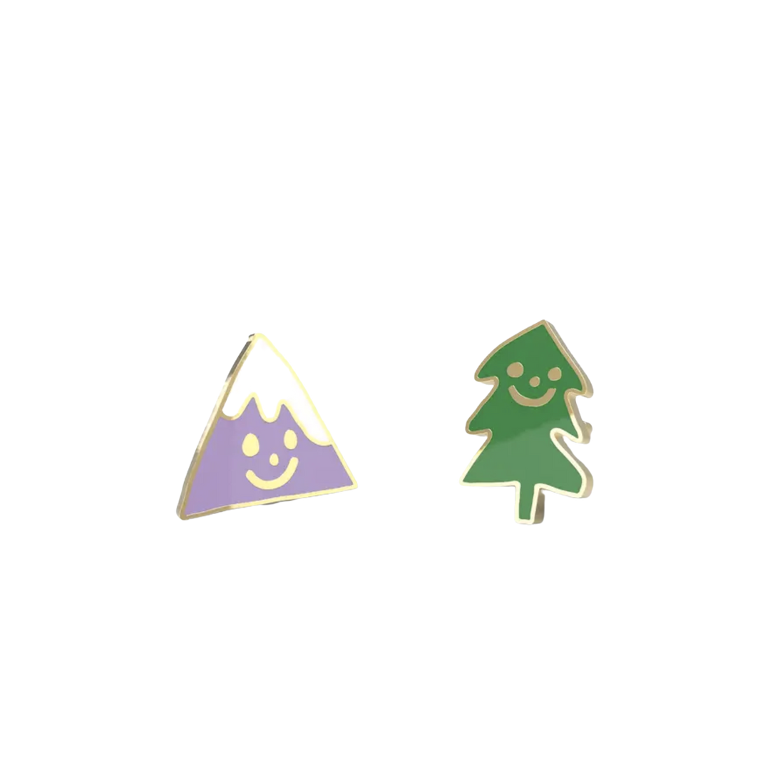 Mountain & Tree Earrings