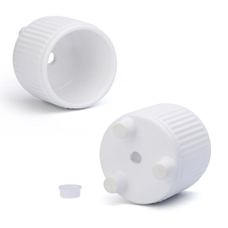 3.3" White Ceramic Plant Pots with Legs
