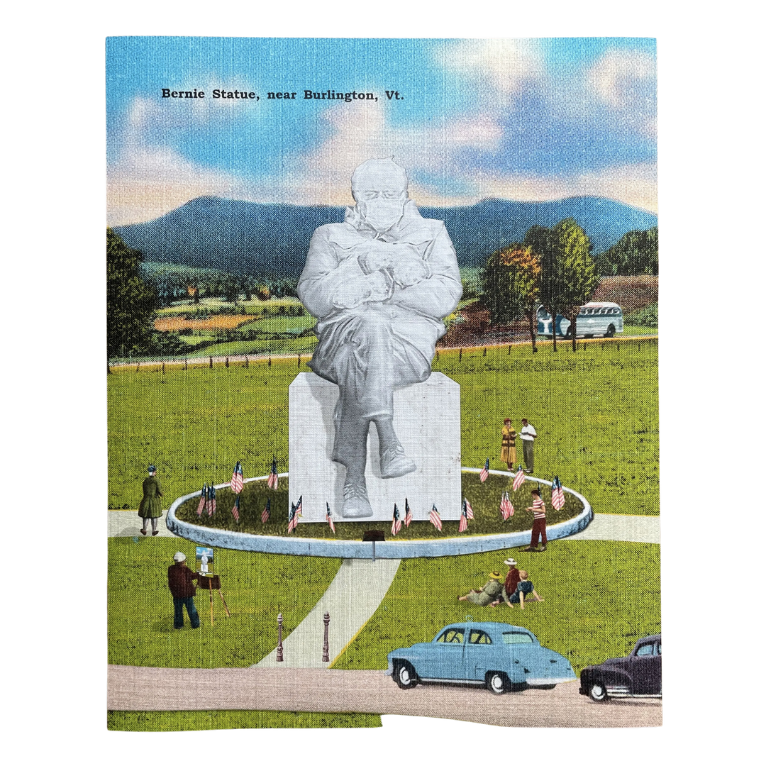 Bernie Sanders Statue Postcard