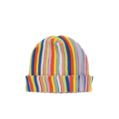 Circus Striped Knit Beanie