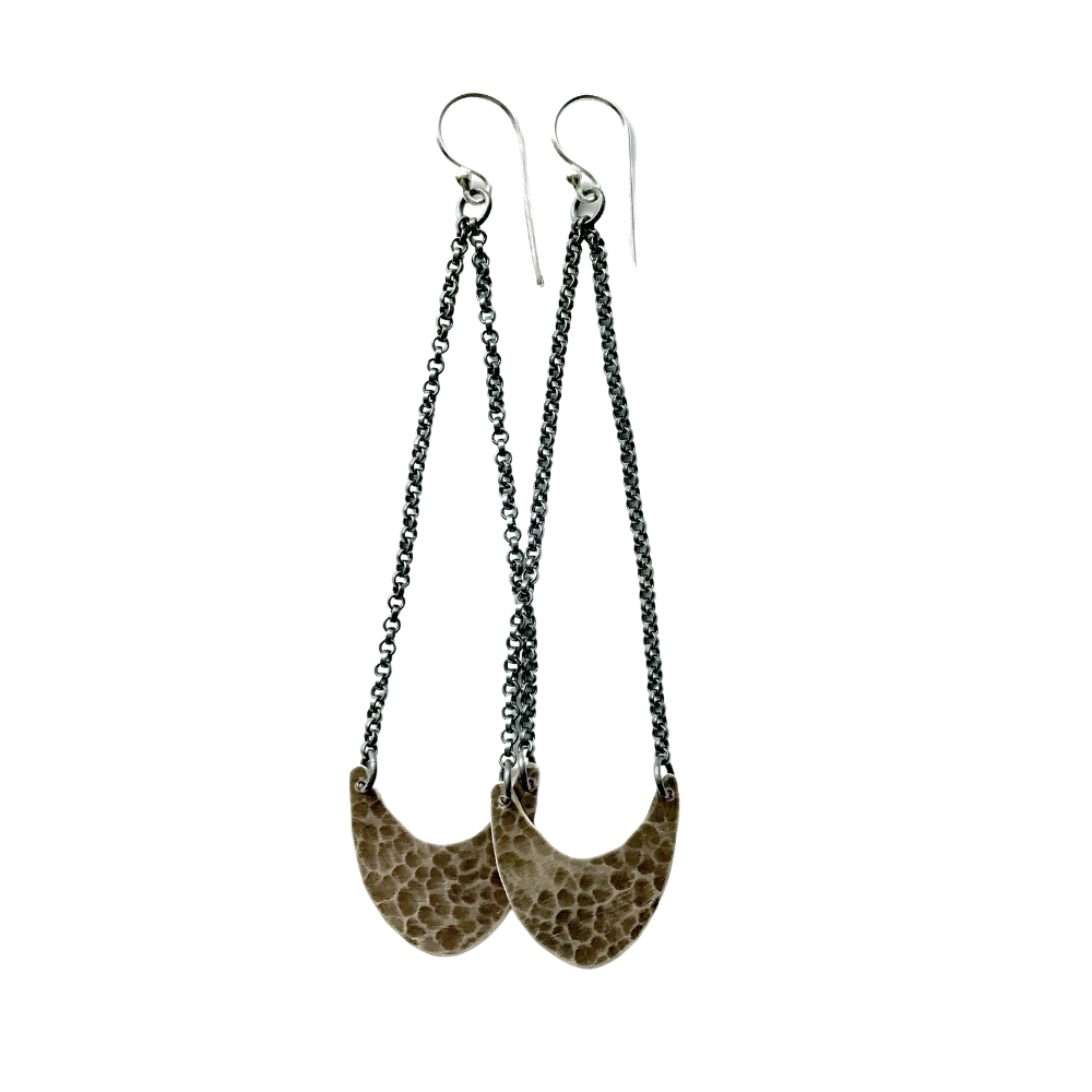 Silver Pendulum Earrings - Small