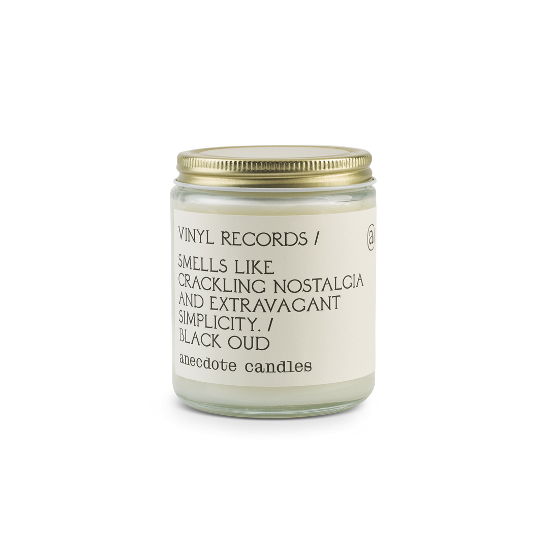 Vinyl Records Candle (Black Oud)