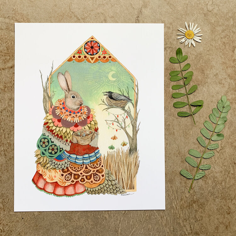 Woodland Witch of Nests - Art Print