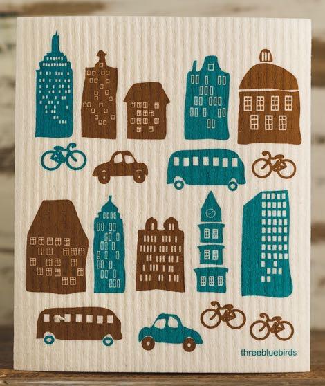 Little City Swedish Dishcloth