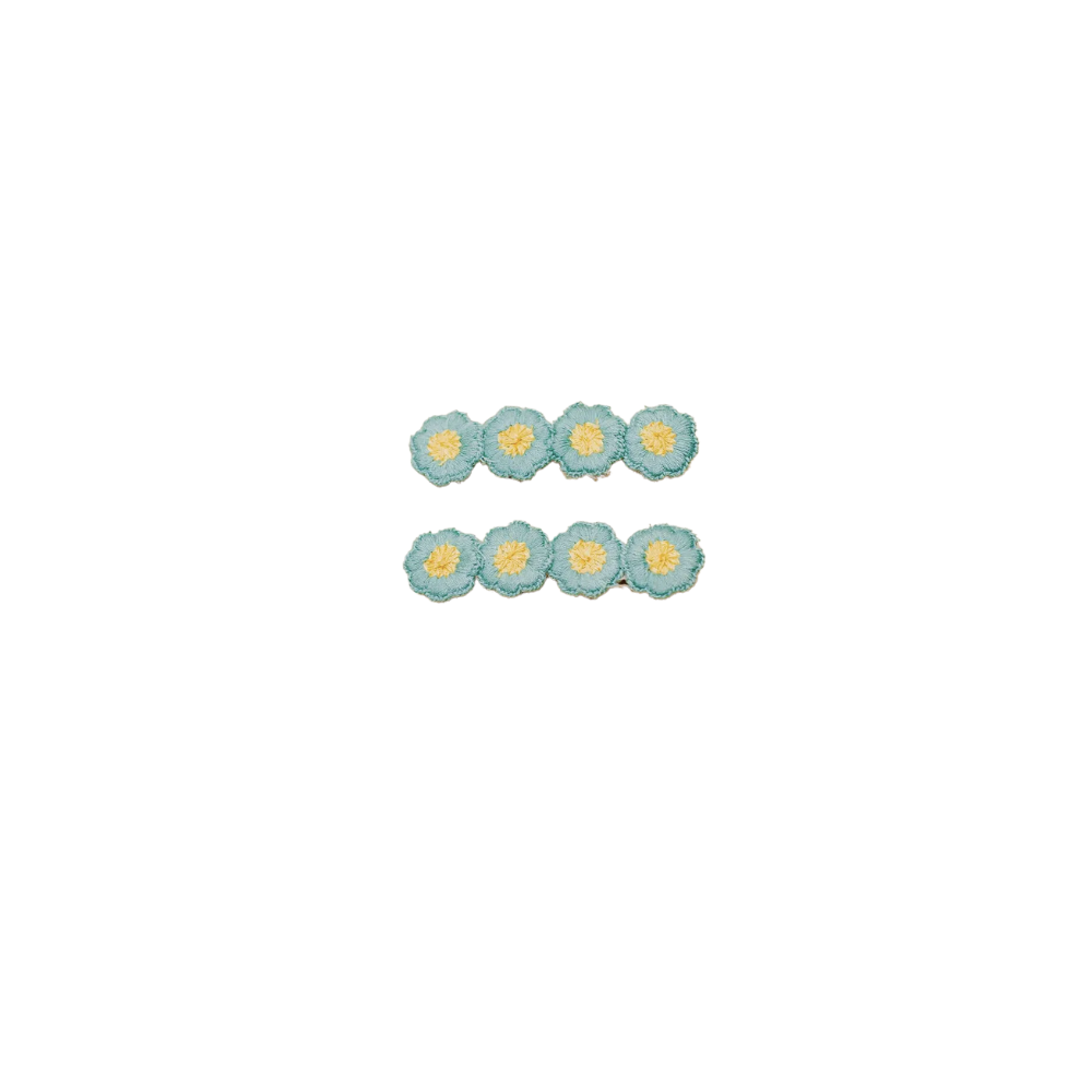 Crochet Daisy Hair Clips