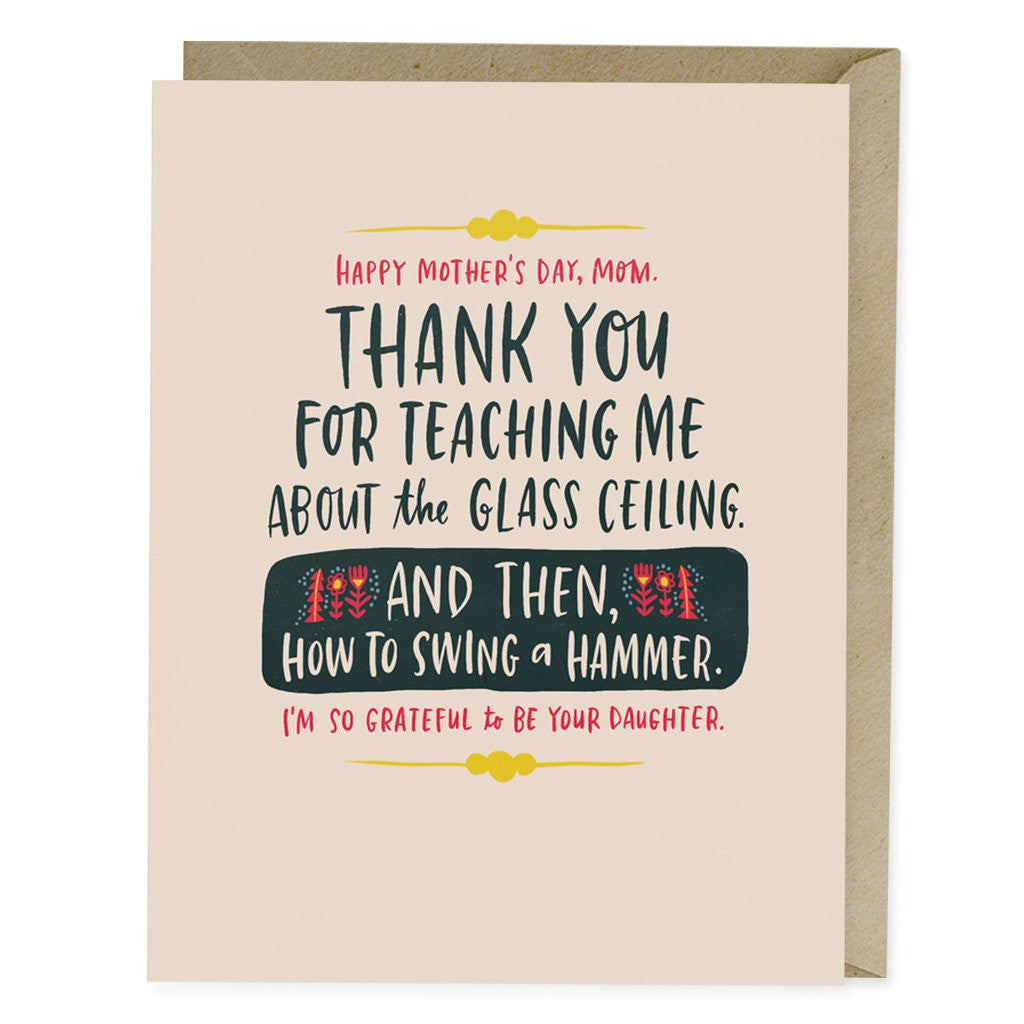 Glass Ceiling Mother's Day Greeting Card