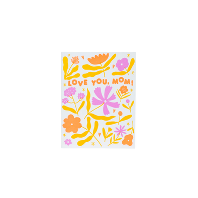 Mother's Day Scattered Floral Card