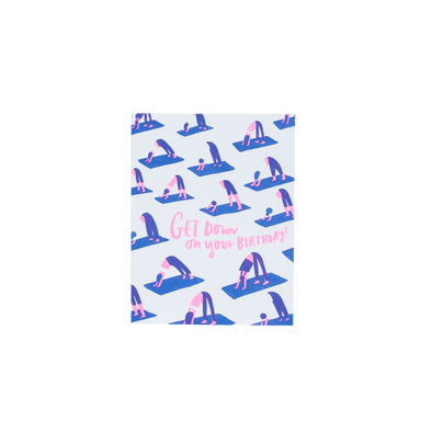 Yoga Birthday Card