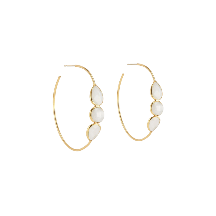 Sierra Gemstone Hoops