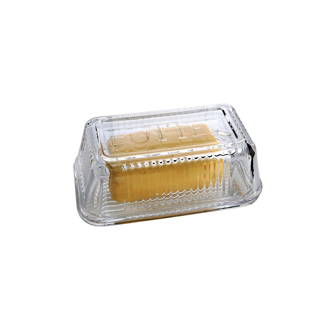 Glass Butter Dish with Lid