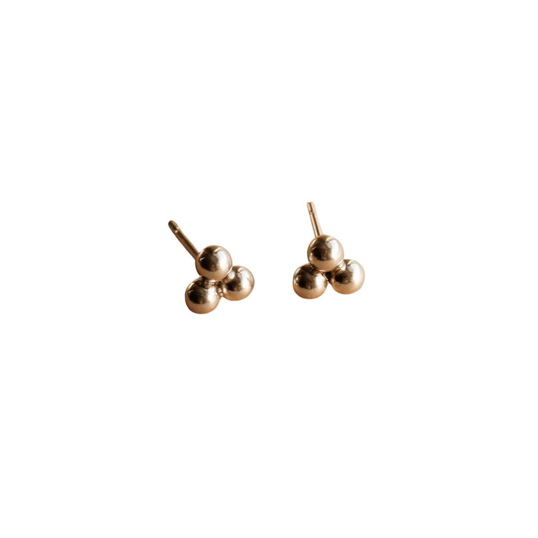 Trilogy Stud Earrings
