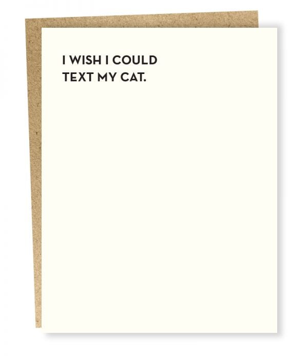 Cat Text Card