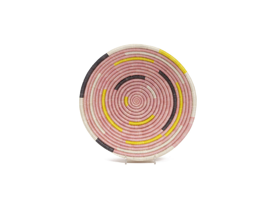 Medium Pale Blush Spiral Basket