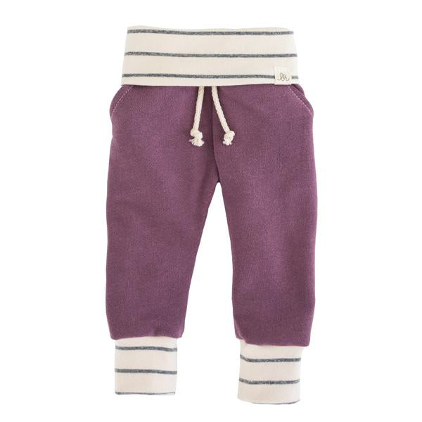 Stripe Sweat Pants - Fig and Woven