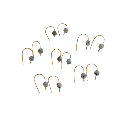 Black Rutilated Quartz Earrings