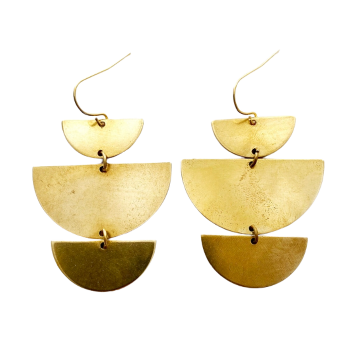 Brass Earrings No. 29