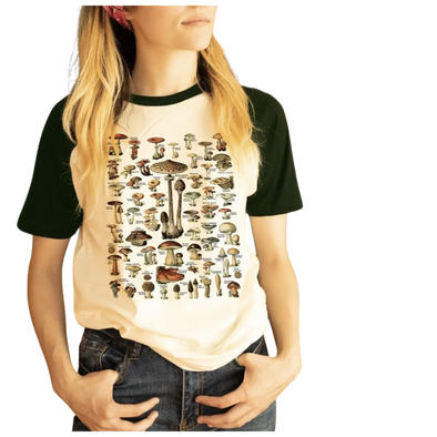 Mushroom Lover Short Sleeve Raglan Tee