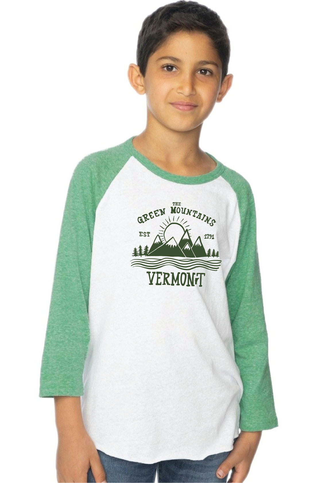 Green Mountain Kids Baseball Tee