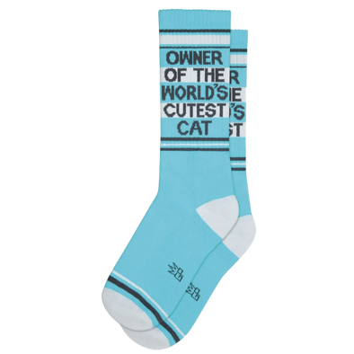 Owner of the World's Cutest Cat Crew Gym Socks