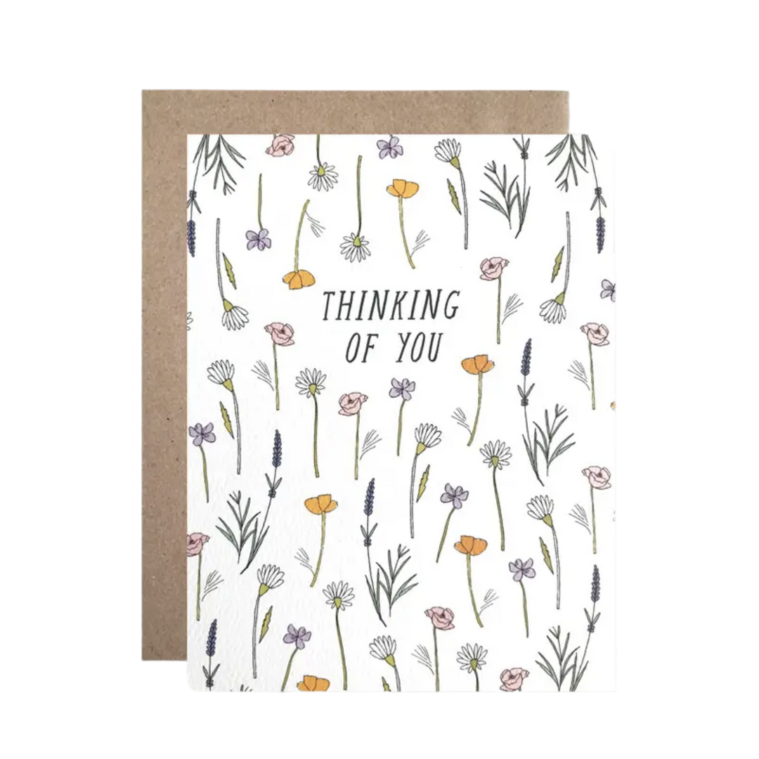 Thinking of You Wildflowers Card