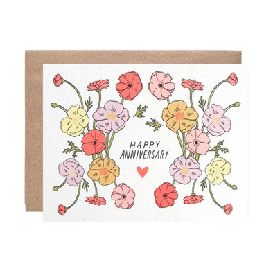 Anniversary Poppies Card