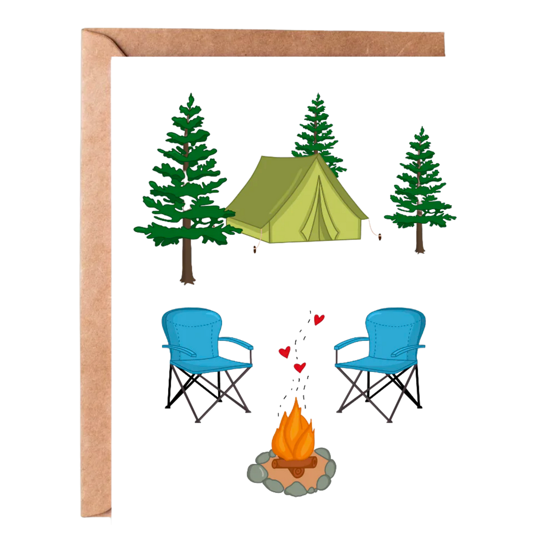 Camping For Two Greeting Card