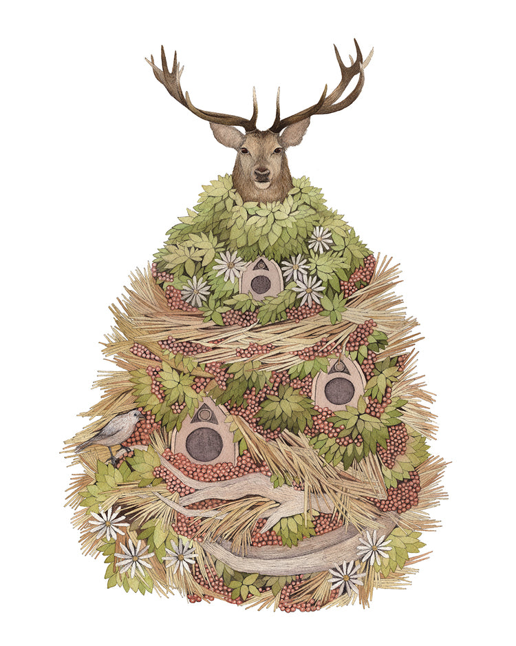 House of Deer - Art Print
