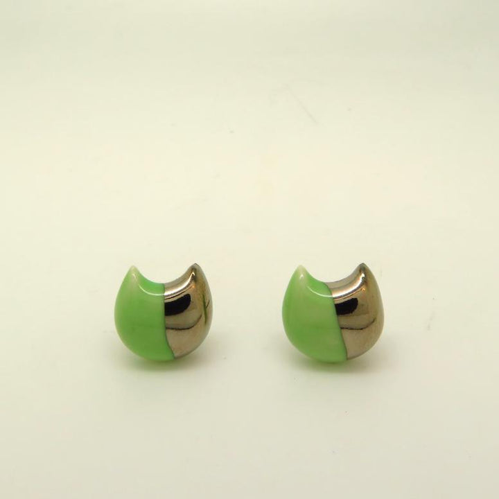 Silver Dipped Cat Earrings