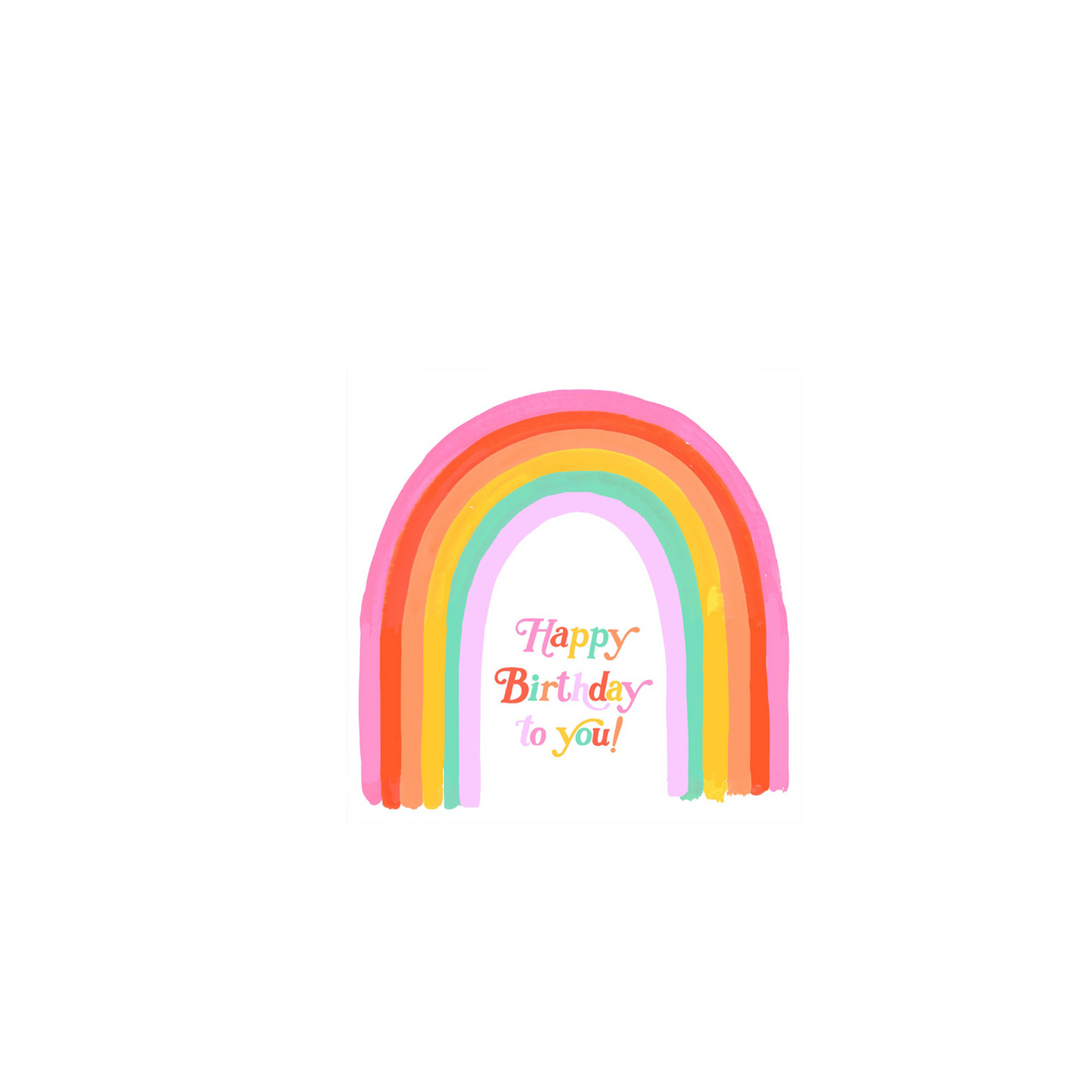 Rainbow Letters Birthday Card