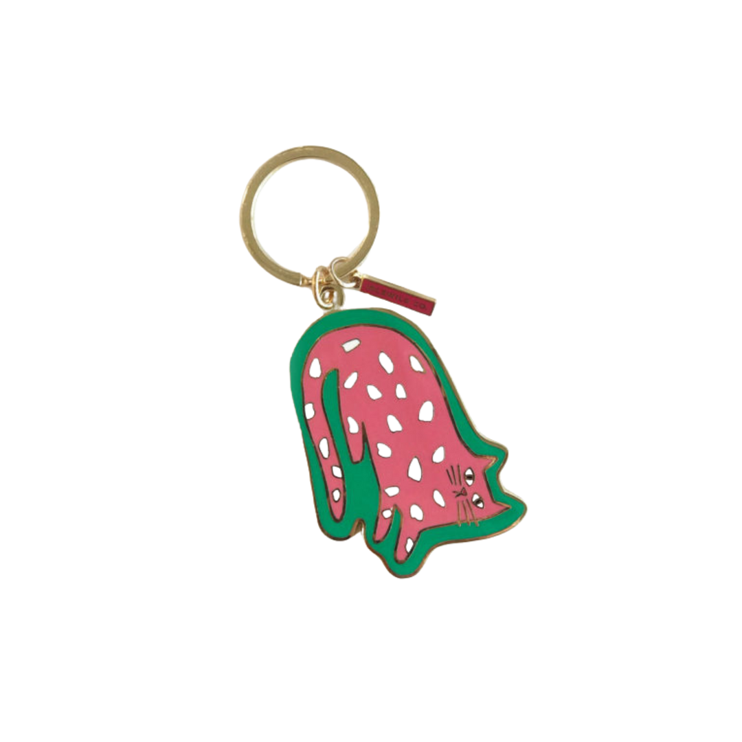 Spotted Cat Keychain