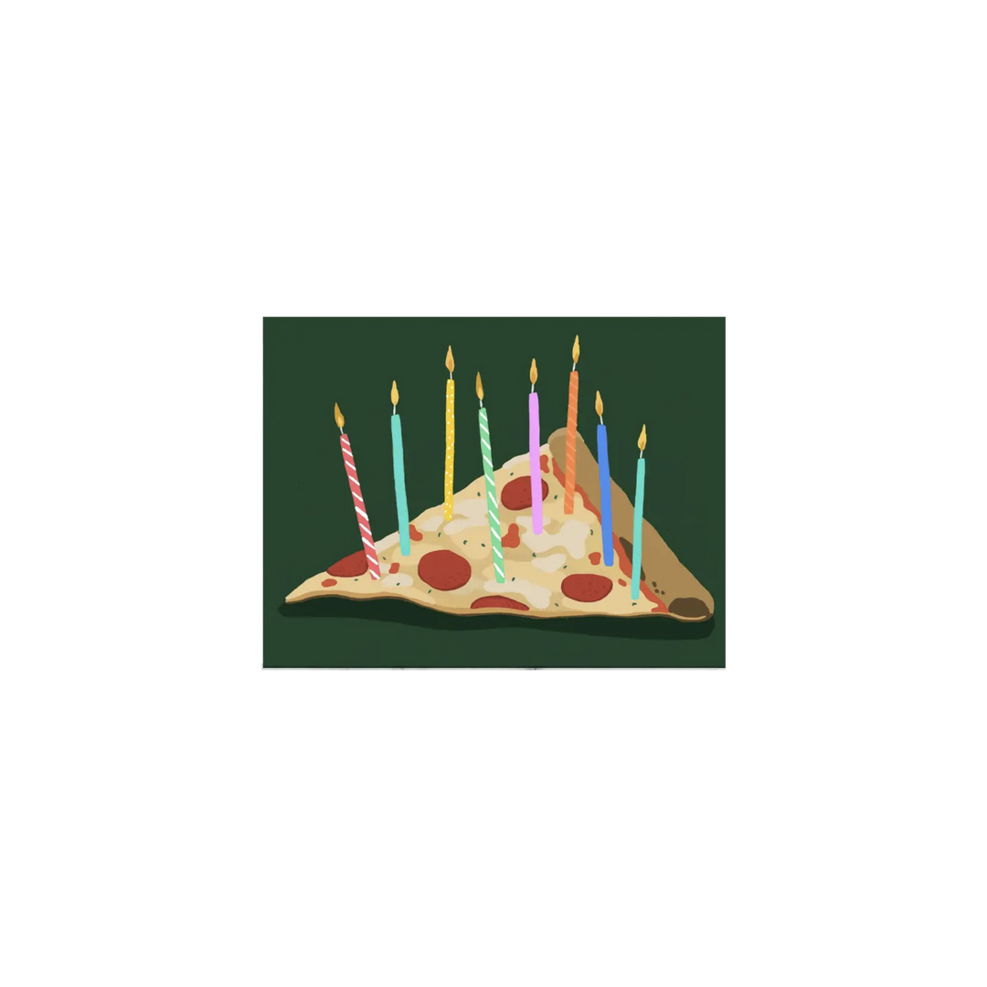 Pizza Birthday Greeting Card