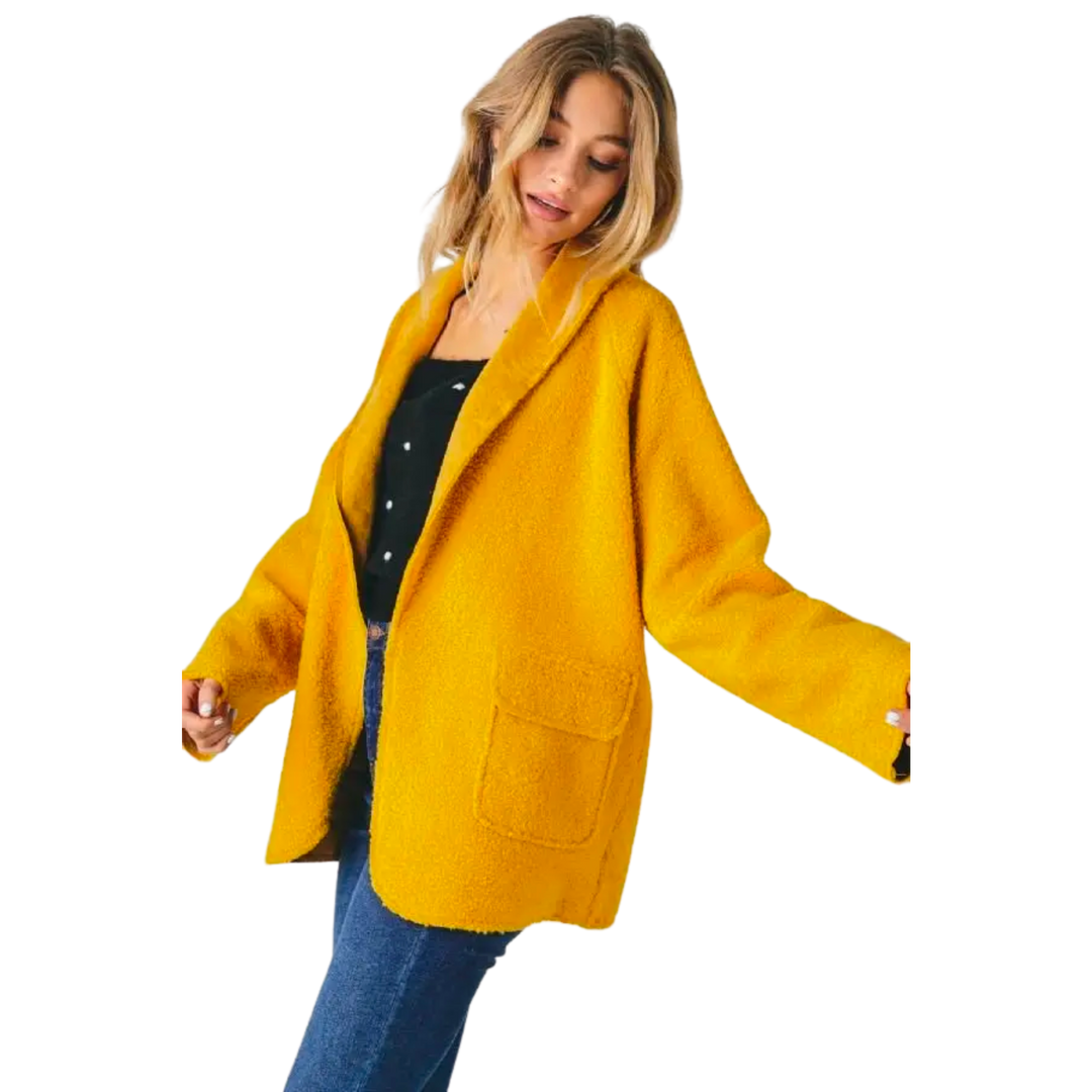 Solid Long Sleeve Jacket