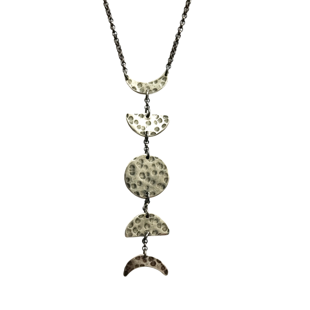 Vertical Moon Necklace - Small