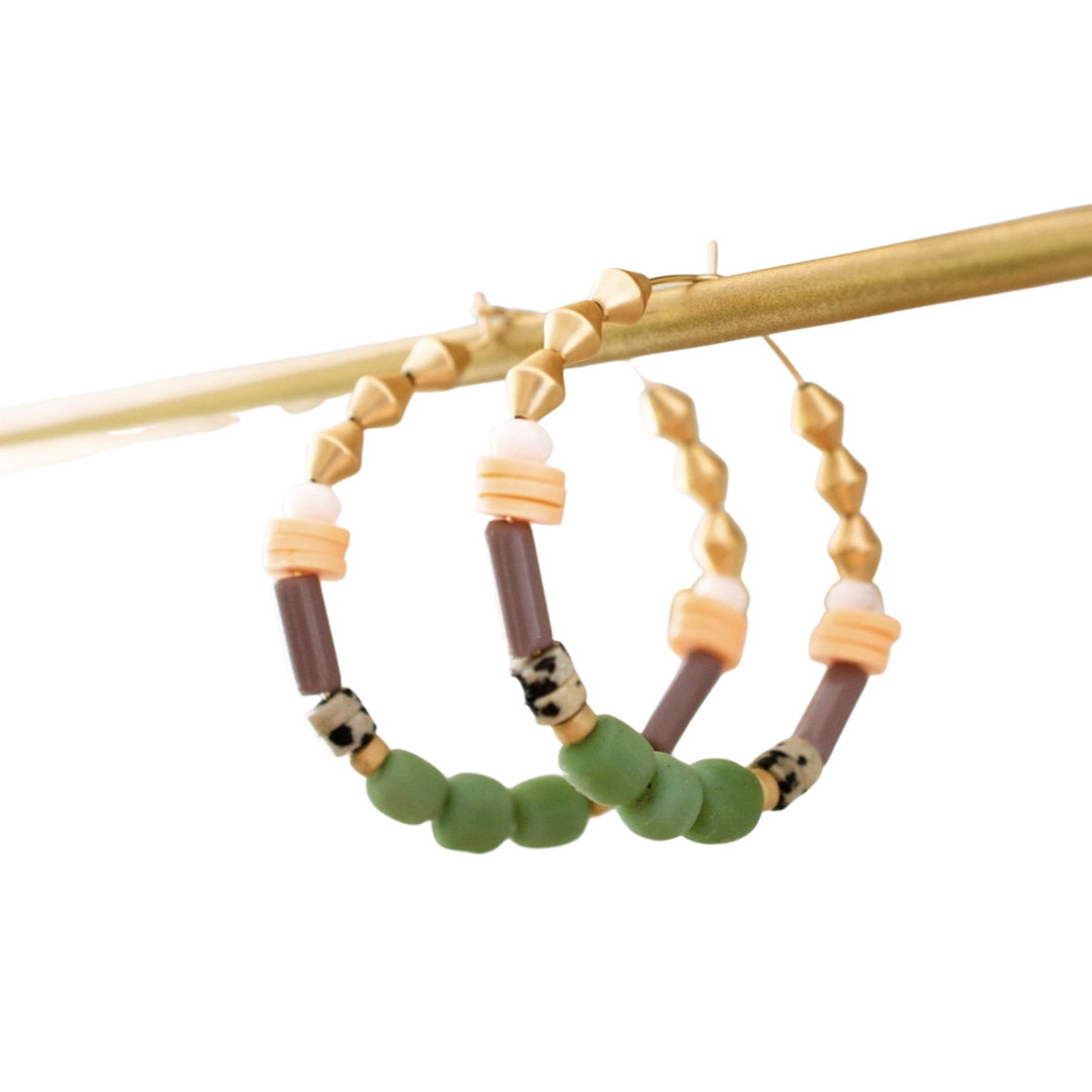 Pistachio Sunset Hoops